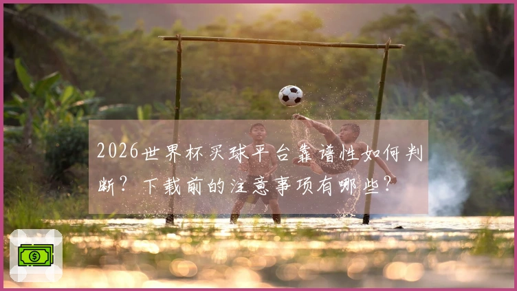 2026世界杯买球平台靠谱性如何判断?下载前的注意事项有哪些?